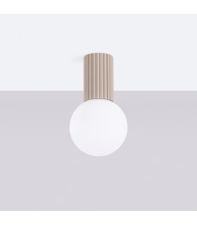 Halo Bathroom Ceiling Light Taupe 1x G9IP44-2