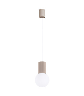 Halo Slim Pendant Ceiling Light Taupe 1x G9-1