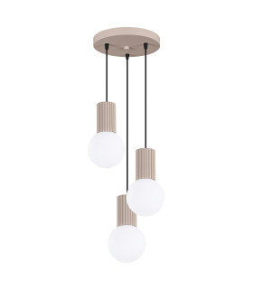 Halo Cluster Pendant Ceiling Light Taupe 3x G9-1
