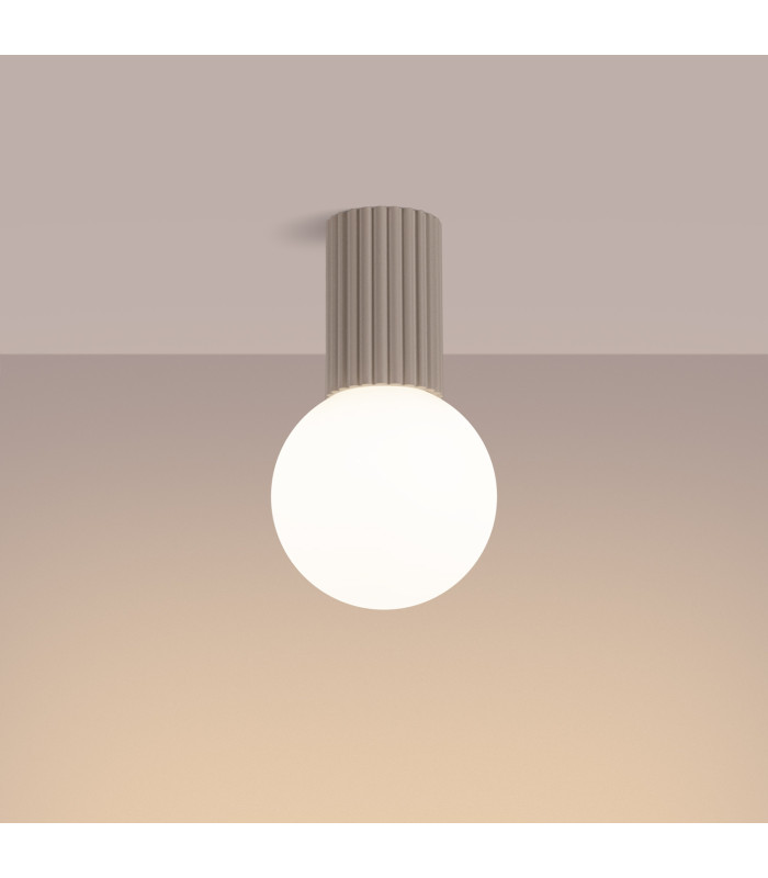 Halo Bathroom Ceiling Light Taupe 1x G9IP44-3