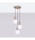 Halo Cluster Pendant Ceiling Light Taupe 3x G9-2