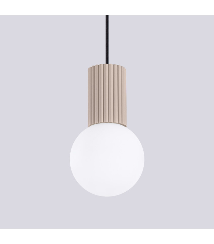 Halo Slim Pendant Ceiling Light Taupe 1x G9-5