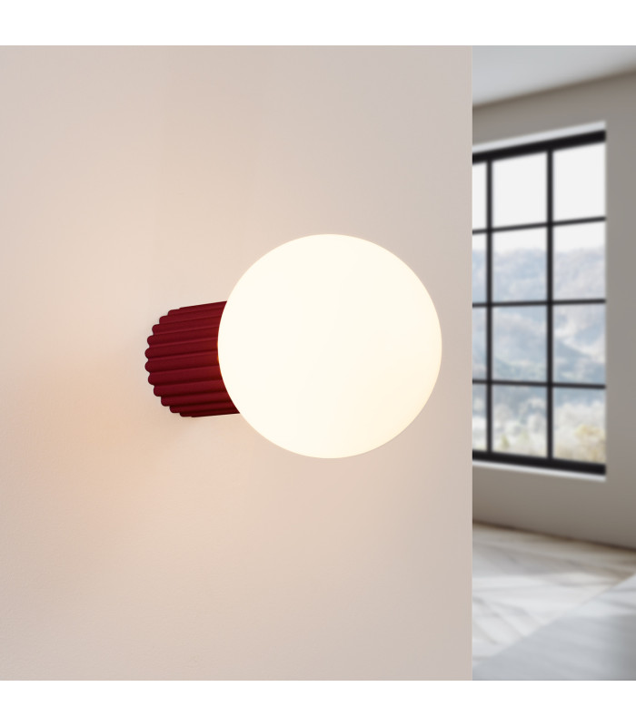 Halo Bathroom Wall Lamp Burgundy 1x G9IP44-3