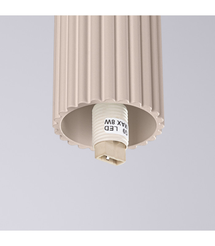 Halo Bathroom Ceiling Light Taupe 1x G9IP44-6