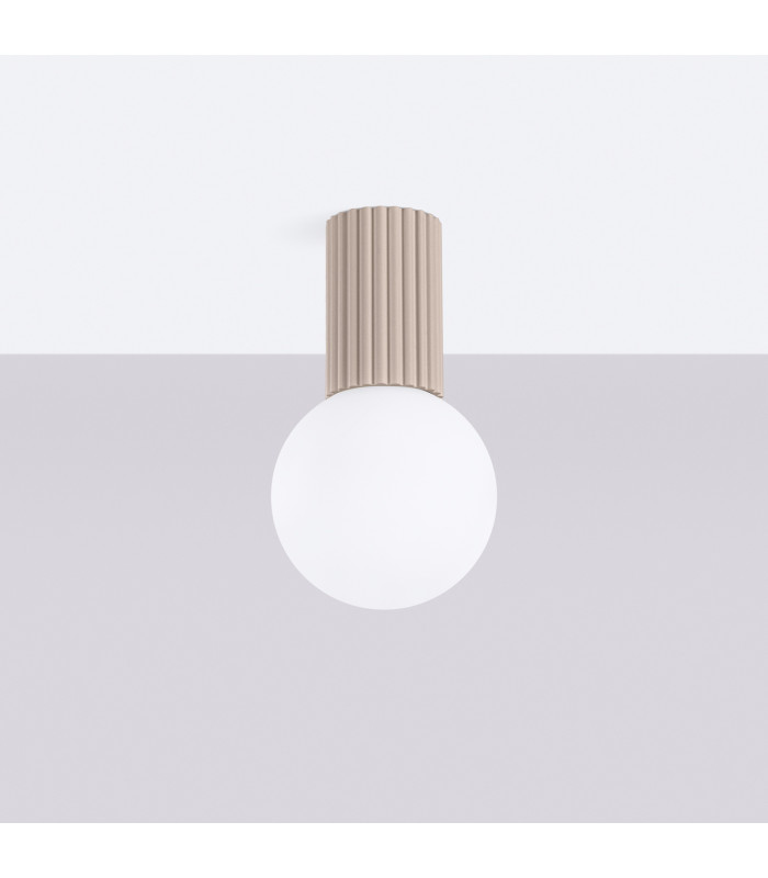 Halo Bathroom Ceiling Light Taupe 1x G9IP44-2