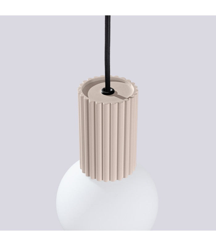 Halo Slim Pendant Ceiling Light Taupe 1x G9-7