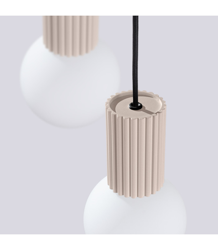 Halo Cluster Pendant Ceiling Light Taupe 3x G9-6
