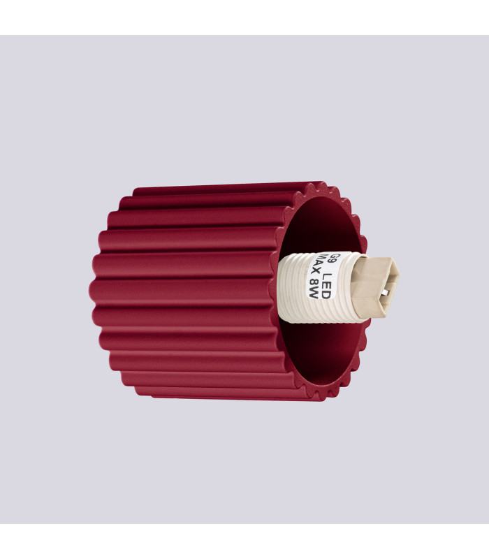Halo Bathroom Wall Lamp Burgundy 1x G9IP44-6