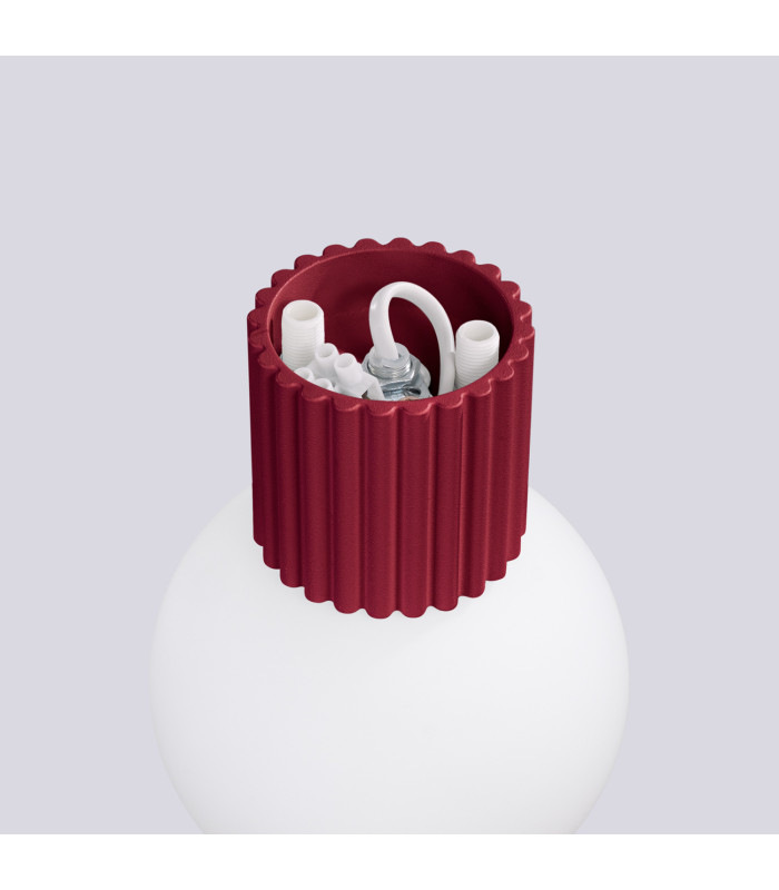 Halo Bathroom Wall Lamp Burgundy 1x G9IP44-7