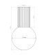 Halo Bathroom Ceiling Light Taupe 1x G9IP44-9
