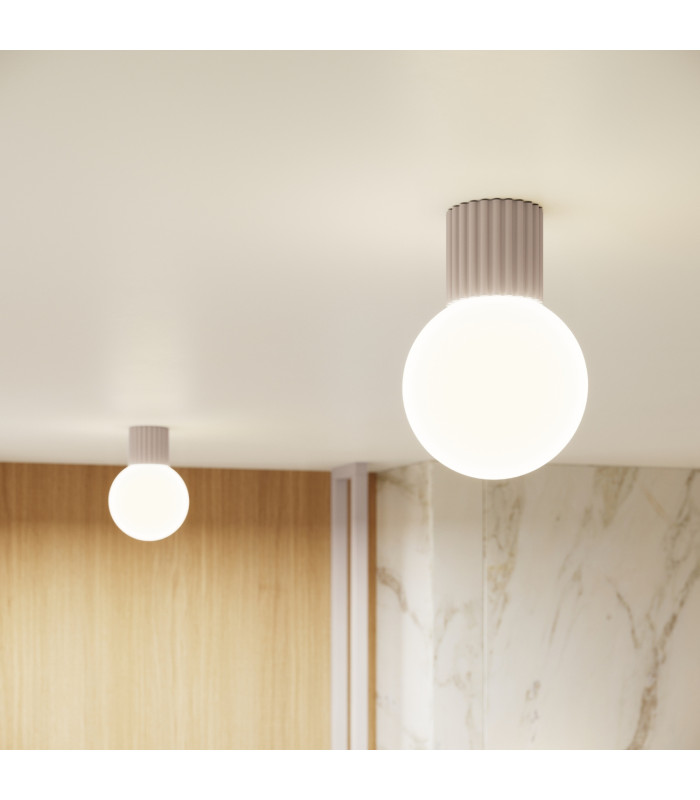 Halo Bathroom Ceiling Light Taupe 1x G9IP44-13