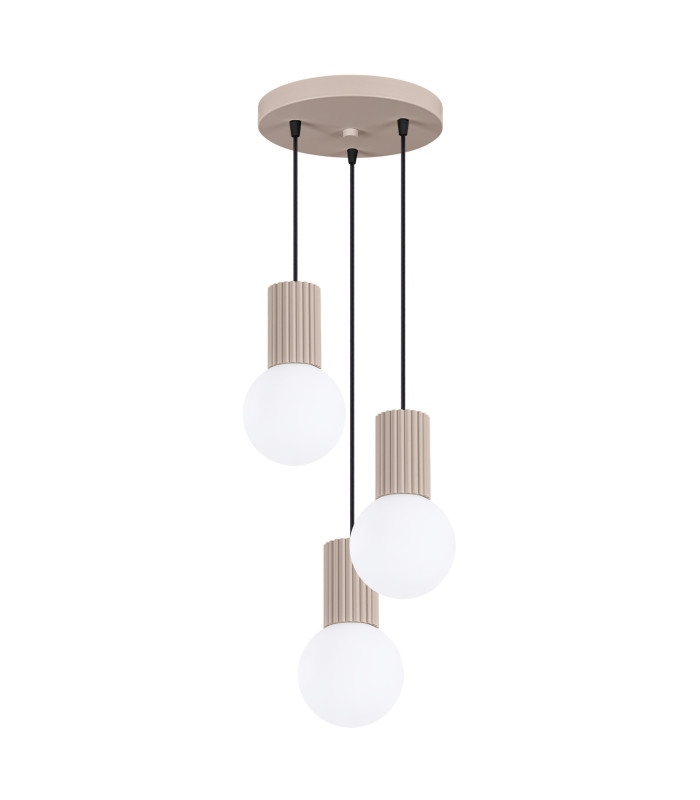 Halo Cluster Pendant Ceiling Light Taupe 3x G9-1