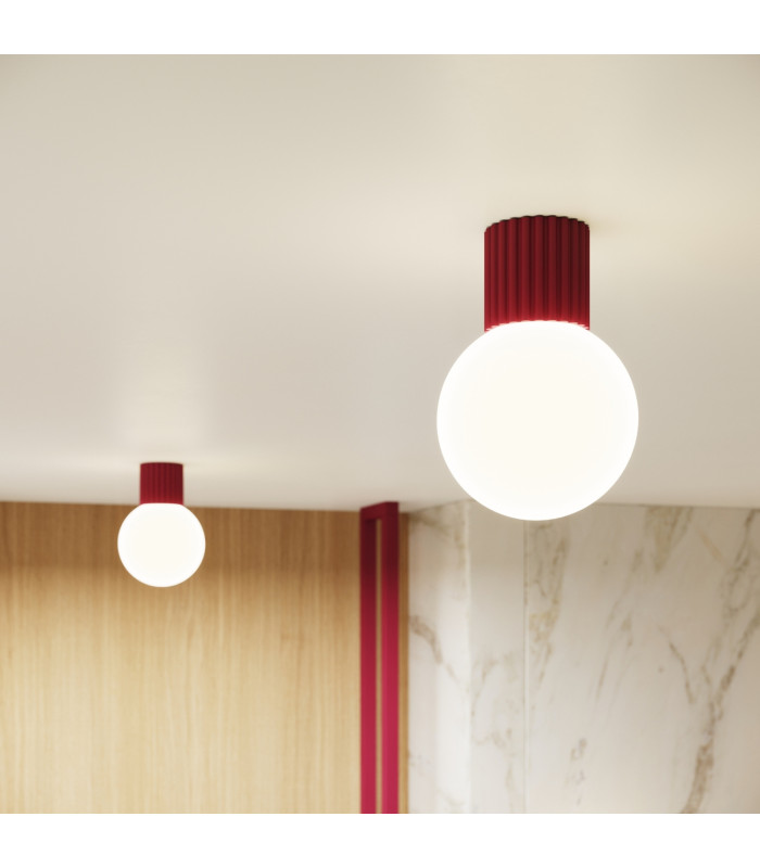 Halo Bathroom Wall Lamp Burgundy 1x G9IP44-13