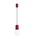 Halo Slim Pendant Ceiling Light Burgundy 1x G9-1