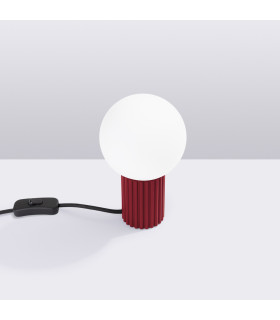Halo Globe Table Lamp Burgundy 1x G9-2