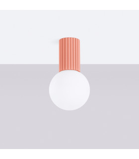 Halo Bathroom Ceiling Light Peach 1x G9IP44-2