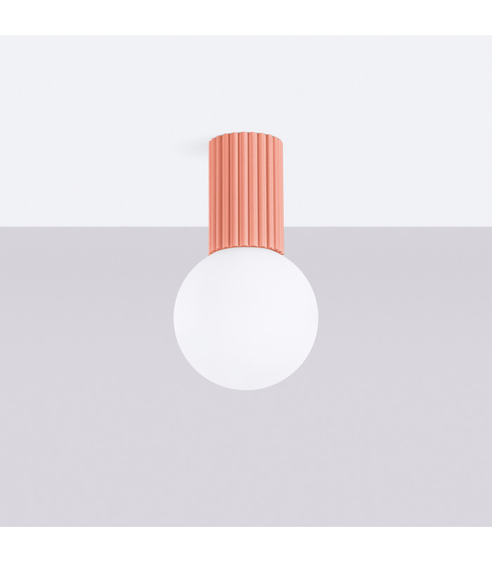 Halo Bathroom Ceiling Light Peach 1x G9IP44-2