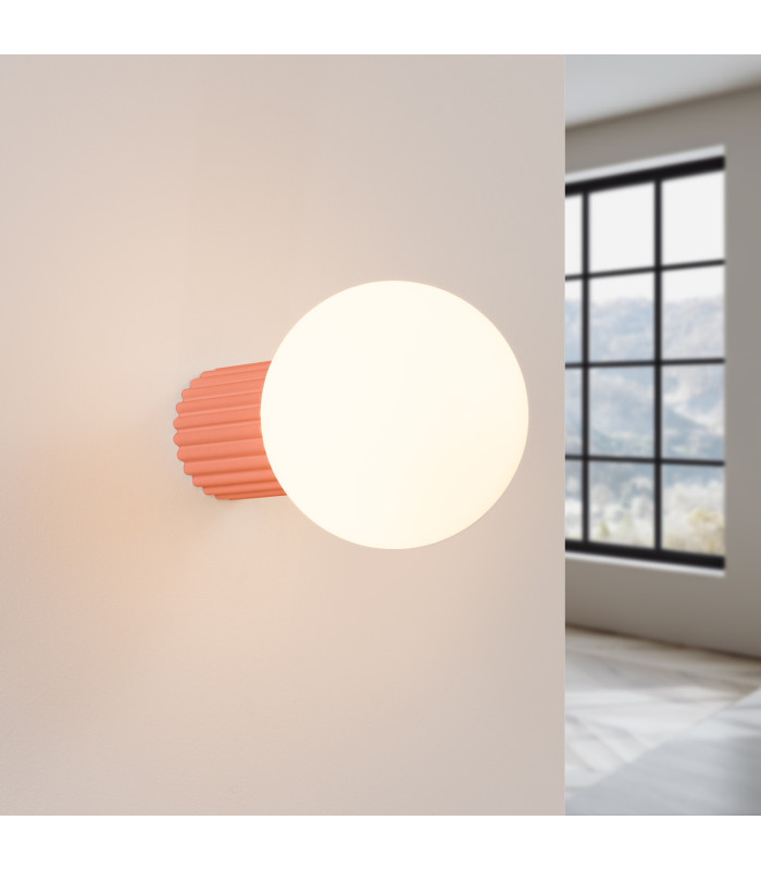 Halo Bathroom Wall Lamp Peach 1x G9IP44-3