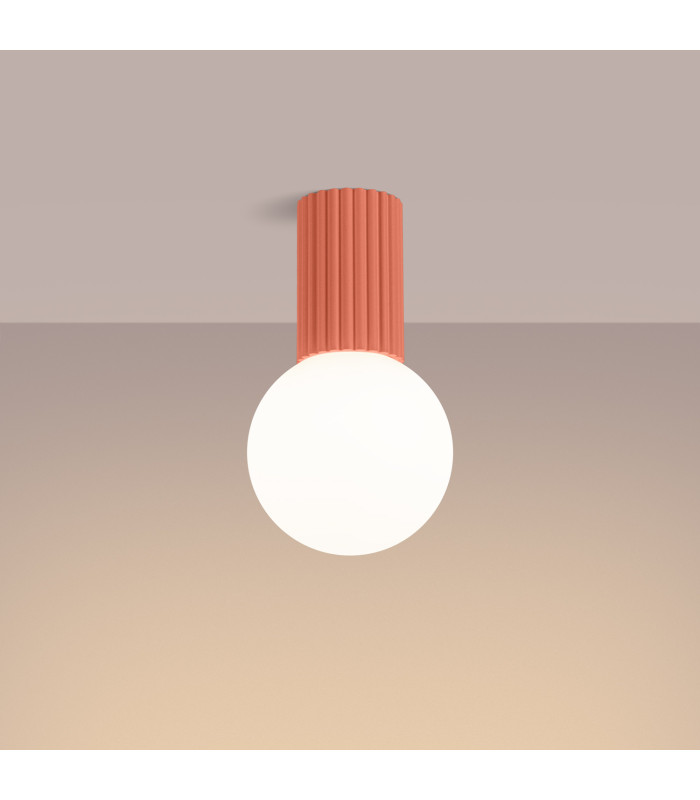 Halo Bathroom Ceiling Light Peach 1x G9IP44-3