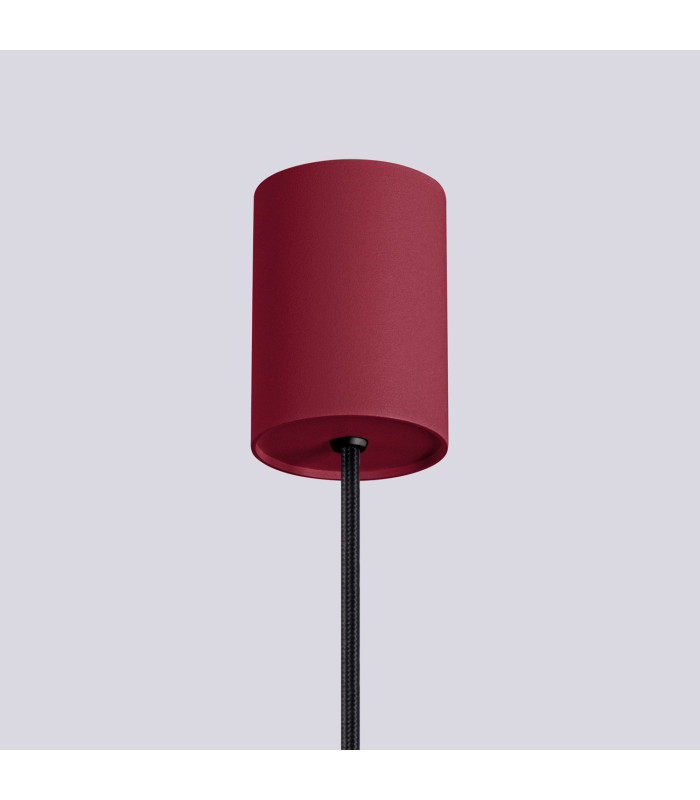 Halo Slim Pendant Ceiling Light Burgundy 1x G9-6