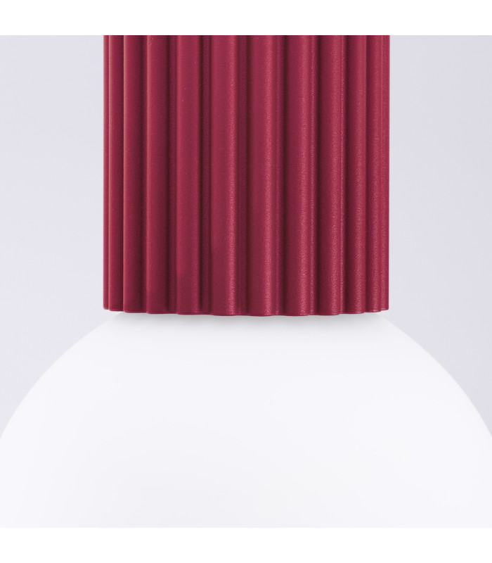 Halo Bathroom Ceiling Light Burgundy 1x G9IP44-5