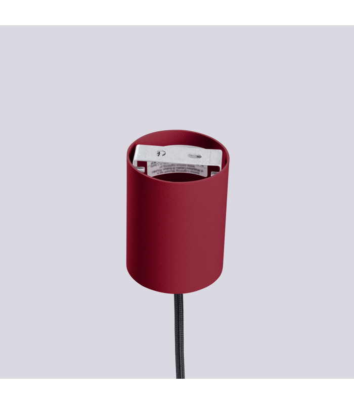 Halo Slim Pendant Ceiling Light Burgundy 1x G9-8