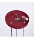 Halo Cluster Pendant Ceiling Light Burgundy 3x G9-8