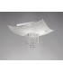 Flush Ceiling 5 Light Polished Chrome, Glass, Crystal - 2