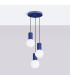 Halo Cluster Pendant Ceiling Light Ultramarine 3x G9-2