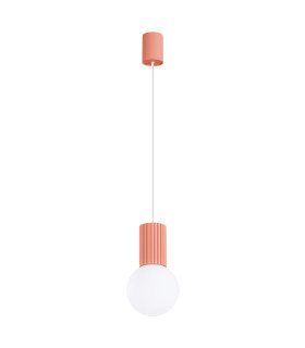 Halo Slim Pendant Ceiling Light Peach 1x G9-1