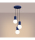 Halo Cluster Pendant Ceiling Light Ultramarine 3x G9-3