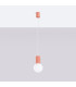 Halo Slim Pendant Ceiling Light Peach 1x G9-2