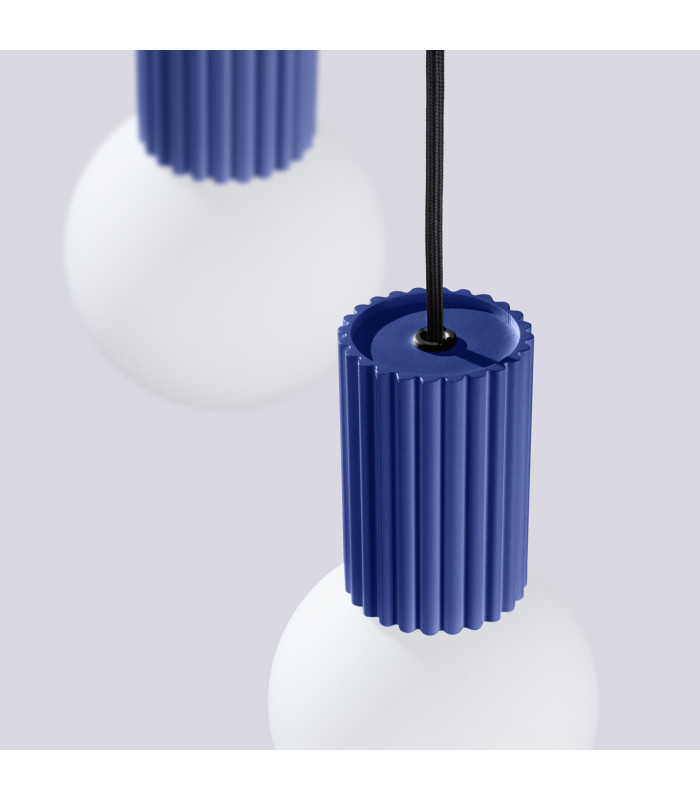 Halo Cluster Pendant Ceiling Light Ultramarine 3x G9-6