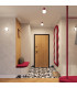 Halo Bathroom Ceiling Light Burgundy 1x G9IP44-14