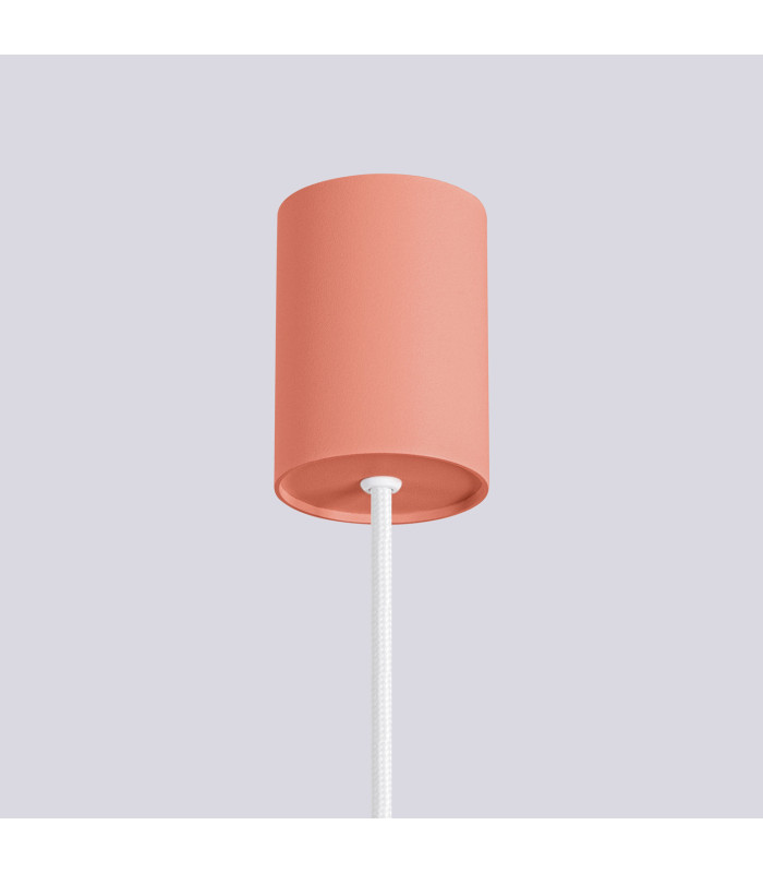 Halo Slim Pendant Ceiling Light Peach 1x G9-6