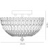 Flush Ceiling 4 Light Polished Chrome, Crystal - 3