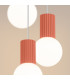 Halo Cluster Pendant Ceiling Light Peach 3x G9-4