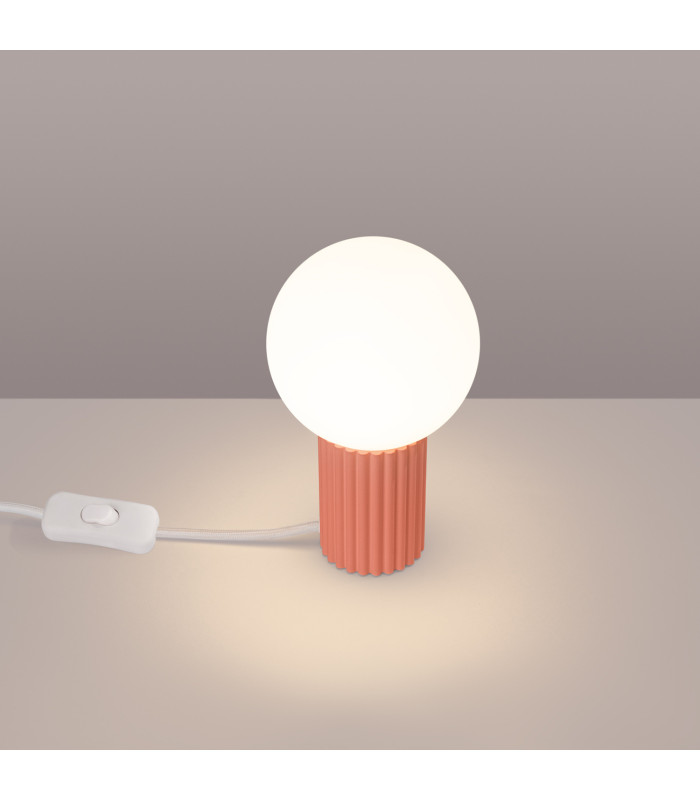 Halo Globe Table Lamp Peach 1x G9-3
