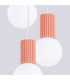 Halo Cluster Pendant Ceiling Light Peach 3x G9-5