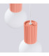 Halo Cluster Pendant Ceiling Light Peach 3x G9-6