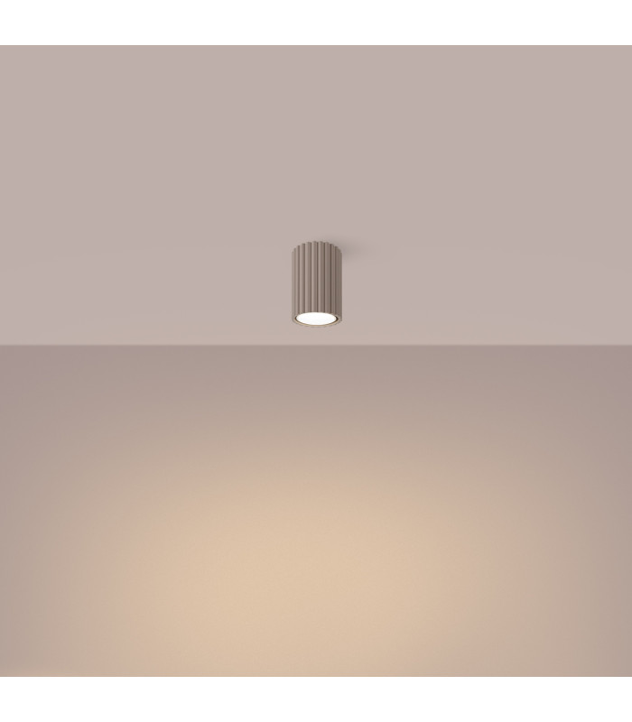 Karbon 10cm Surface Mounted Downlight Taupe 1x GU10-3