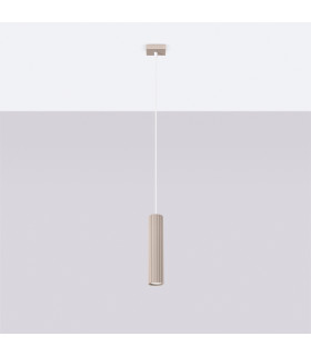 Karbon Slim Pendant Ceiling Light Taupe 1x GU10-2
