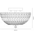 Flush Ceiling 5 Light Polished Chrome, Crystal - 3