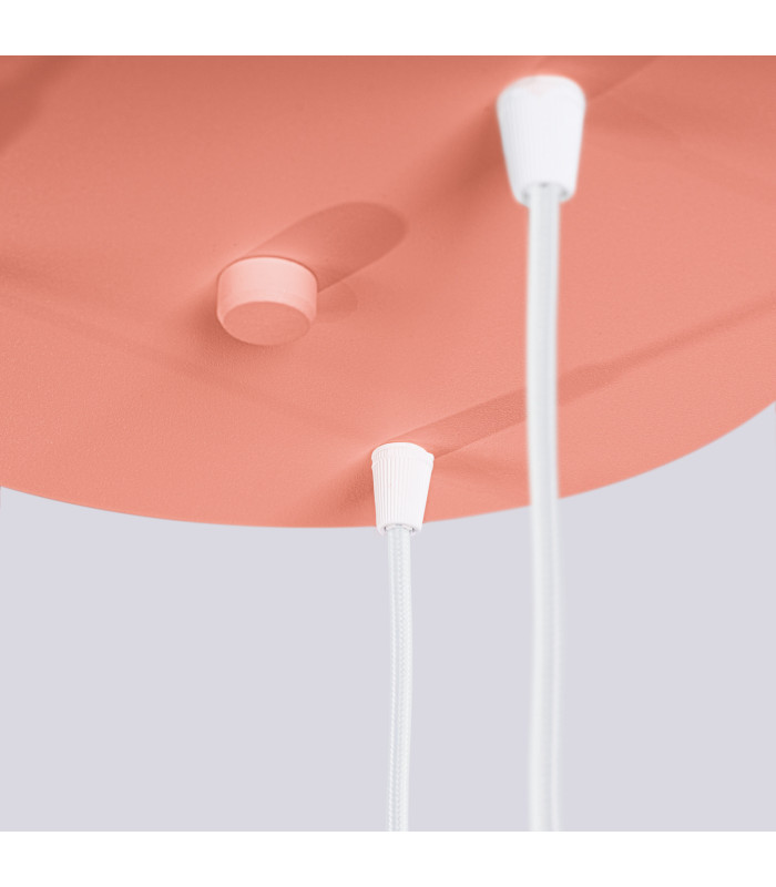 Halo Cluster Pendant Ceiling Light Peach 3x G9-7