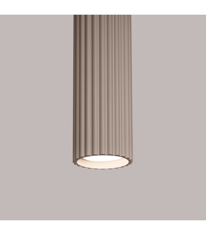 Karbon Slim Pendant Ceiling Light Taupe 1x GU10-4