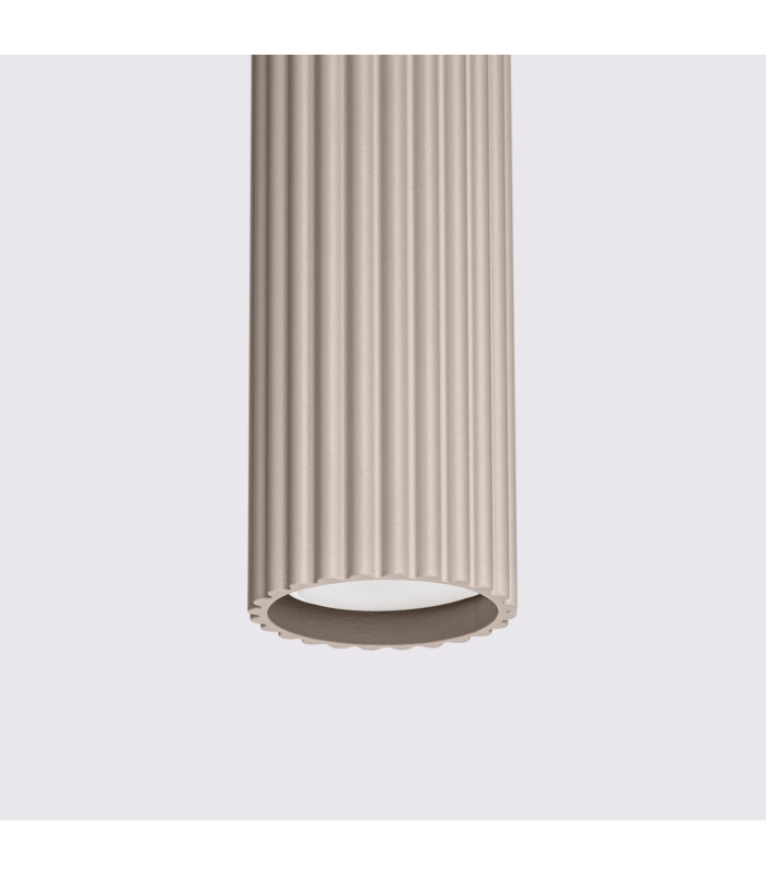 Karbon Slim Pendant Ceiling Light Taupe 1x GU10-5