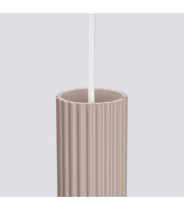 Karbon Slim Pendant Ceiling Light Taupe 1x GU10-7