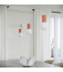 Halo Slim Pendant Ceiling Light Peach 1x G9-14