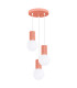 Halo Cluster Pendant Ceiling Light Peach 3x G9-1
