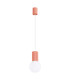 Halo Slim Pendant Ceiling Light Peach 1x G9-1